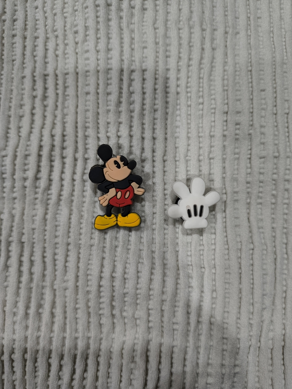 Mickey Mouse Shoe Charms - Red, Yellow, Black, White